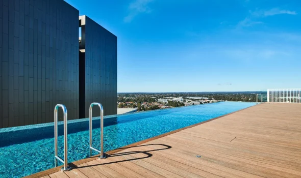 Poolside decks designed by Deck Builders Taupo, offering durability and strong resistance against weather conditions.